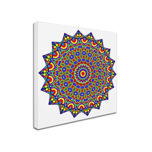 Kathy G. Ahrens 'Stars Mandala Beautified' Canvas Art,24x24